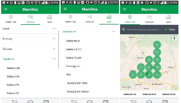 MamiKos Aplikasi Anroid Untuk Mencari Kost