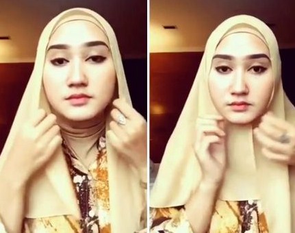 Model Hijab Segi Empat Terbaru nan Simple